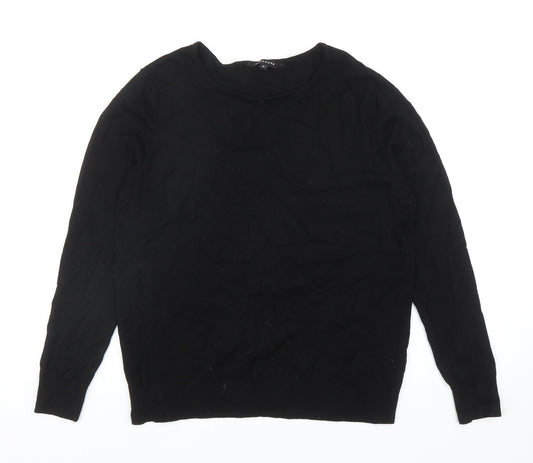 Womens UK Size 12 Peacocks Black Pullover Jumper