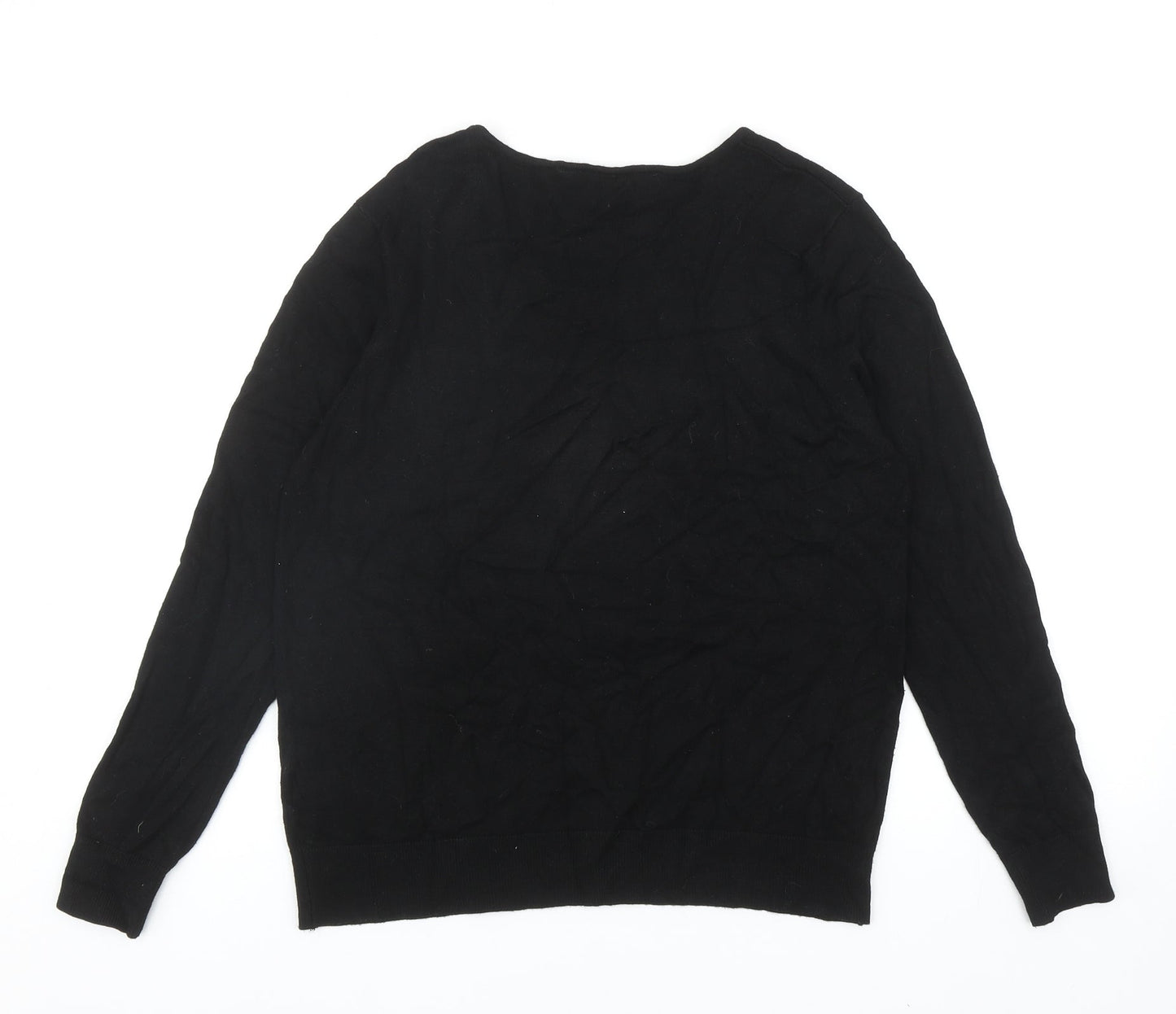 Womens UK Size 12 Peacocks Black Pullover Jumper