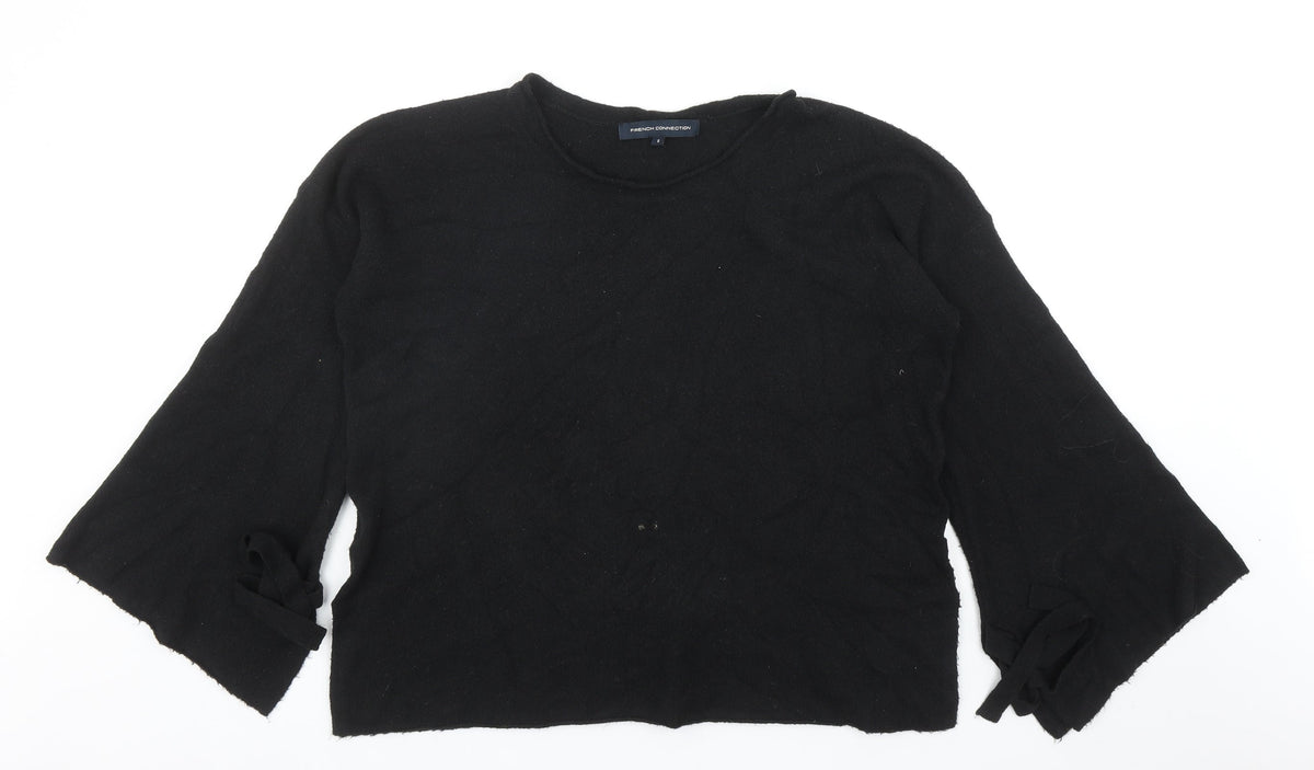 Womens UK Size S French Connection Black Pullover Jumper