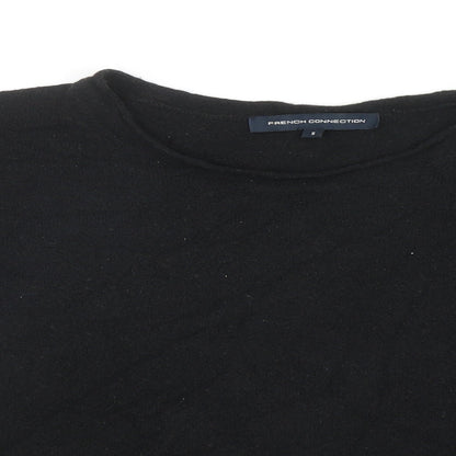 Womens UK Size S French Connection Black Pullover Jumper