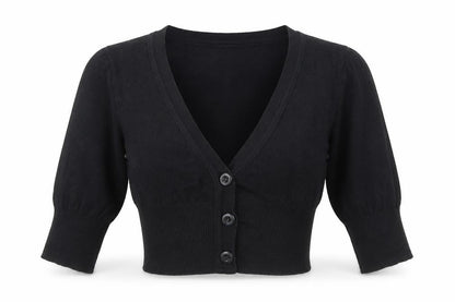 Womens UK Size 6 New Look Black Cardigan Jumper