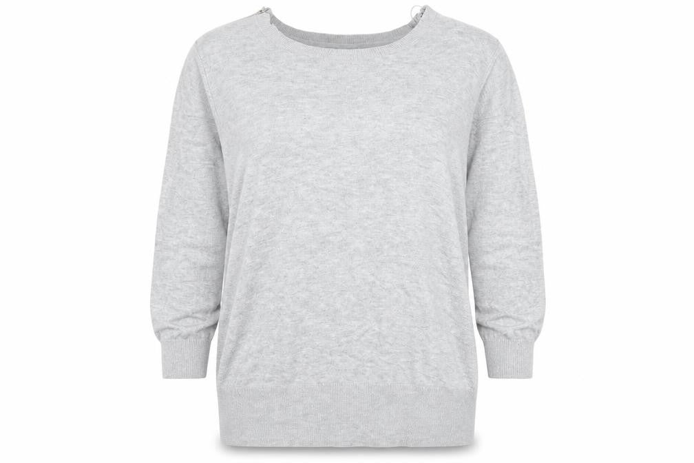 Womens UK Size 20 Red Herring Grey Pullover Jumper