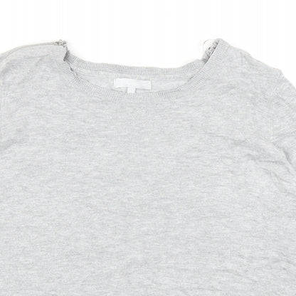 Womens UK Size 20 Red Herring Grey Pullover Jumper