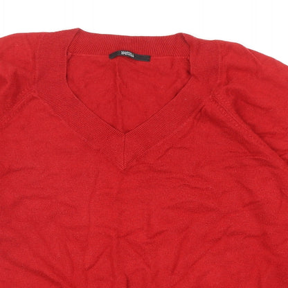 Womens UK Size 14 Marks and Spencer Red Pullover Jumper