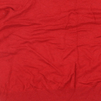 Womens UK Size 14 Marks and Spencer Red Pullover Jumper