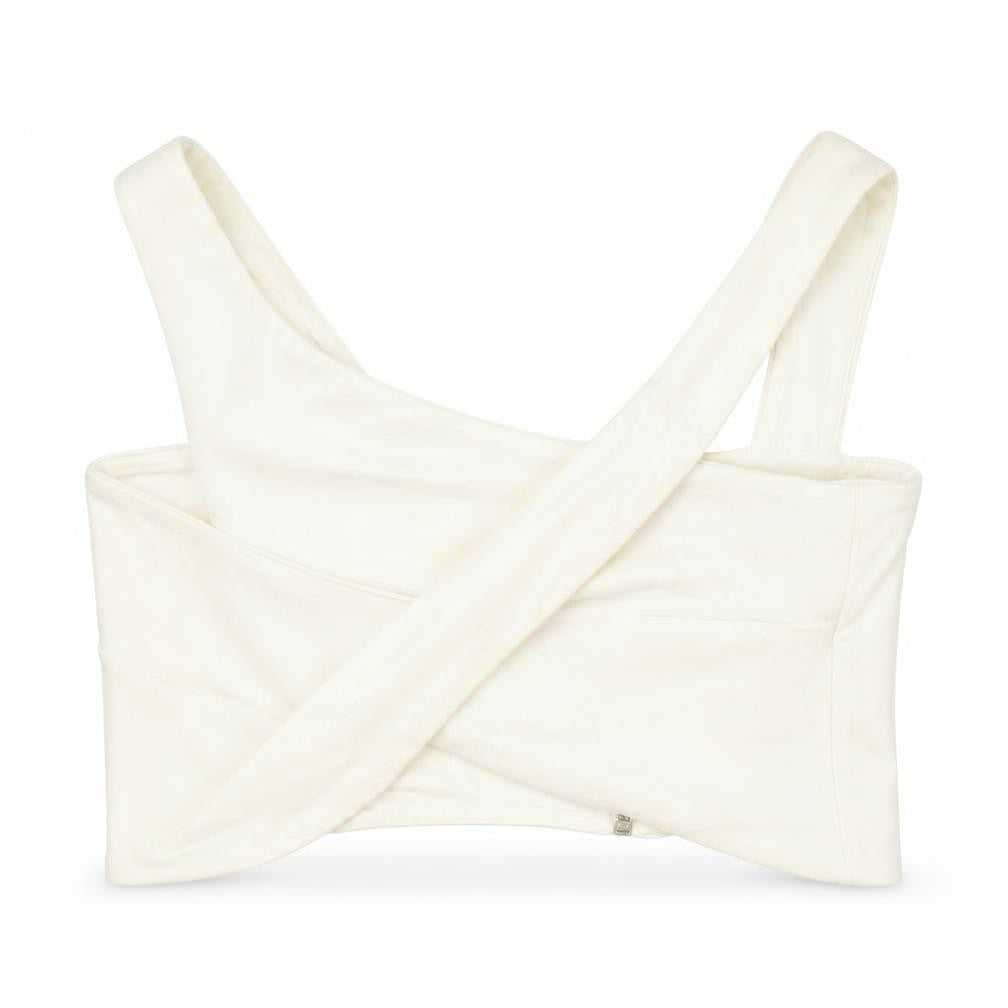 Womens UK Size 10 ASOS Ivory Cropped Blouse