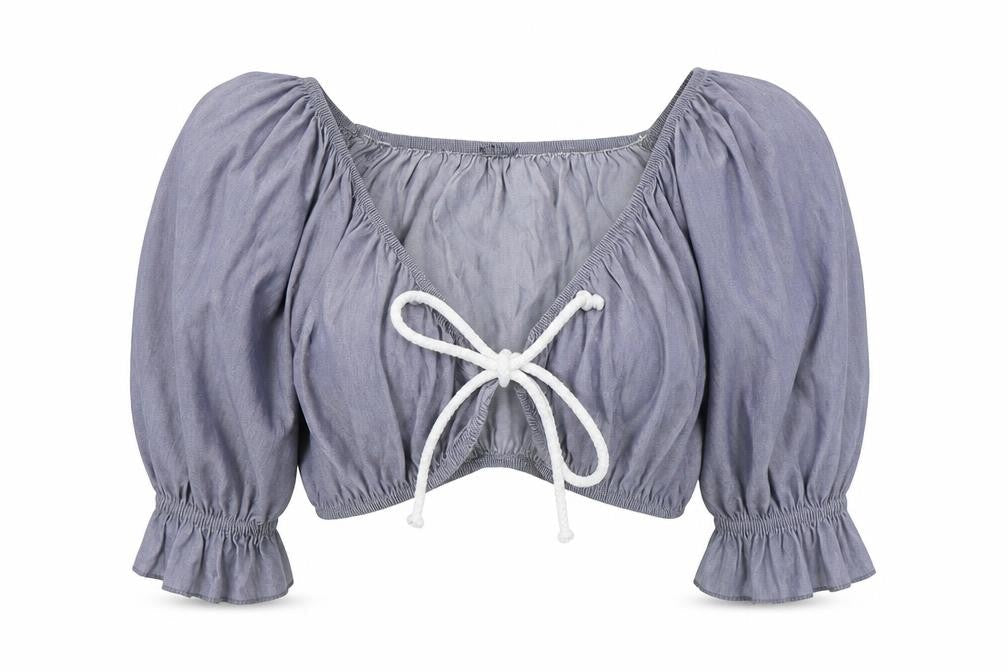 Womens UK Size 12 Boohoo Blue Basic Blouse