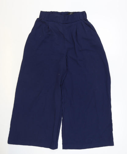 Womens UK Size 6 H&M Regular Fit  Blue Trousers