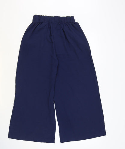 Womens UK Size 6 H&M Regular Fit  Blue Trousers