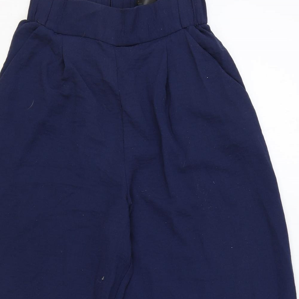 Womens UK Size 6 H&M Regular Fit  Blue Trousers