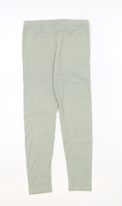 TU Girls Green Cotton Jogger Trousers Size 9 Months Regular - Leggings