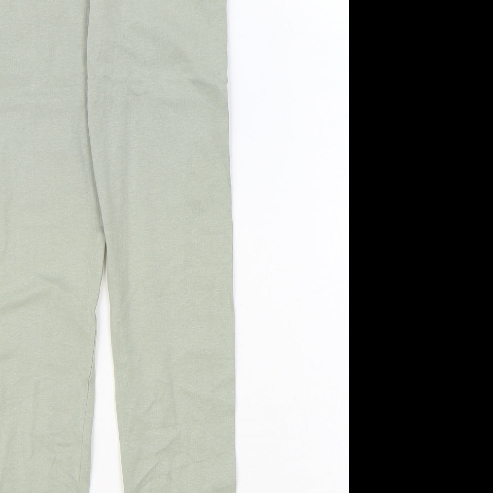 TU Girls Green Cotton Jogger Trousers Size 9 Months Regular - Leggings