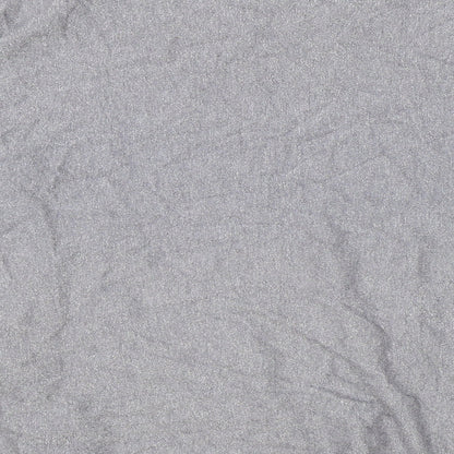 Lilah Rose Womens Grey Round Neck Polyester Pullover Jumper One Size
