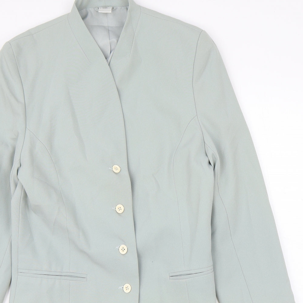 Womens UK Size 10 Preworn Regular Green Suit Jacket