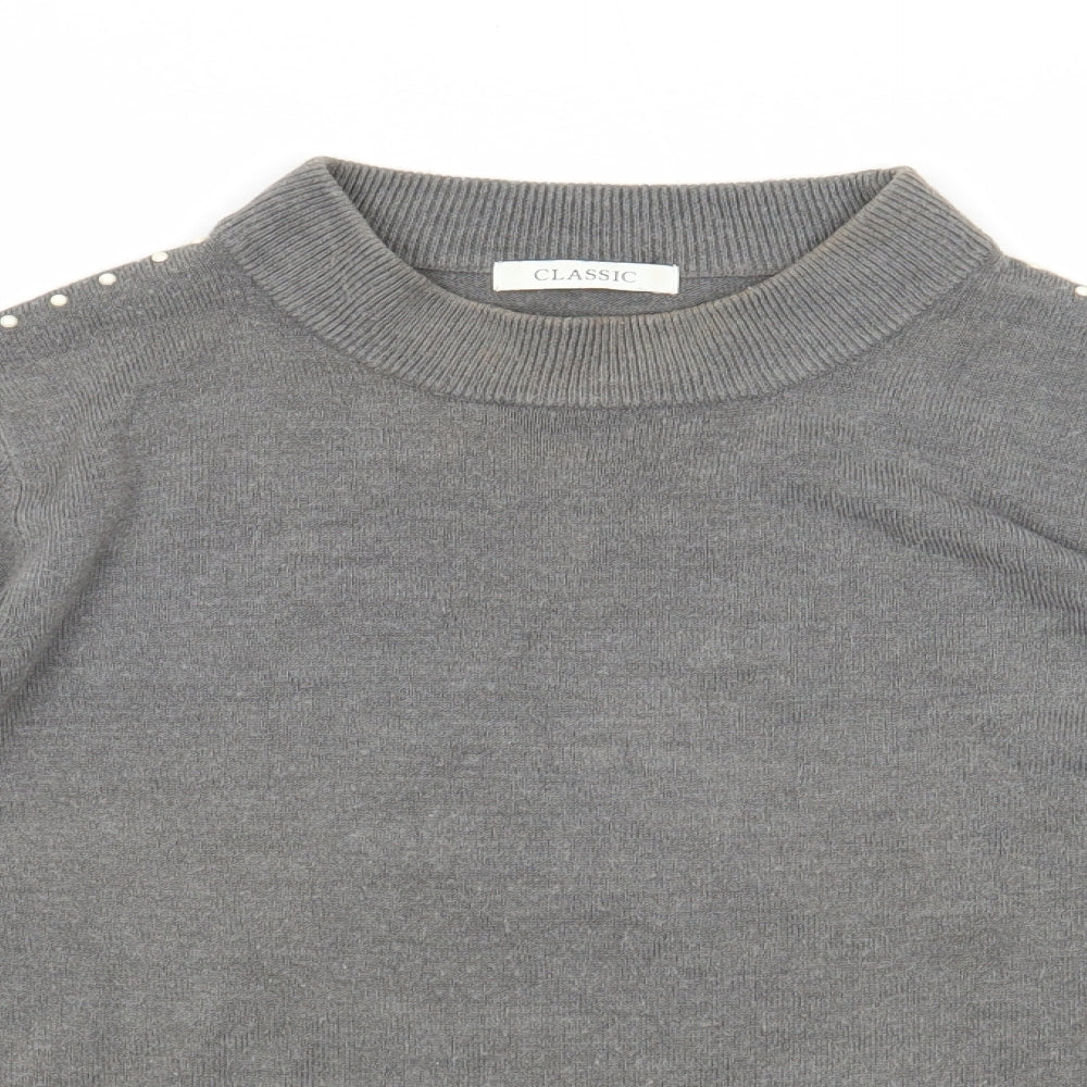 Womens UK Size 16 Marks and Spencer Grey Pullover Jumper