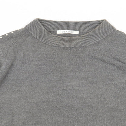 Womens UK Size 16 Marks and Spencer Grey Pullover Jumper
