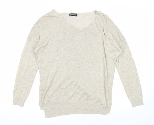 Womens UK Size 10 Pomodoro Gold Pullover Jumper