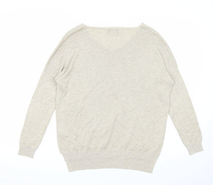 Womens UK Size 10 Pomodoro Gold Pullover Jumper
