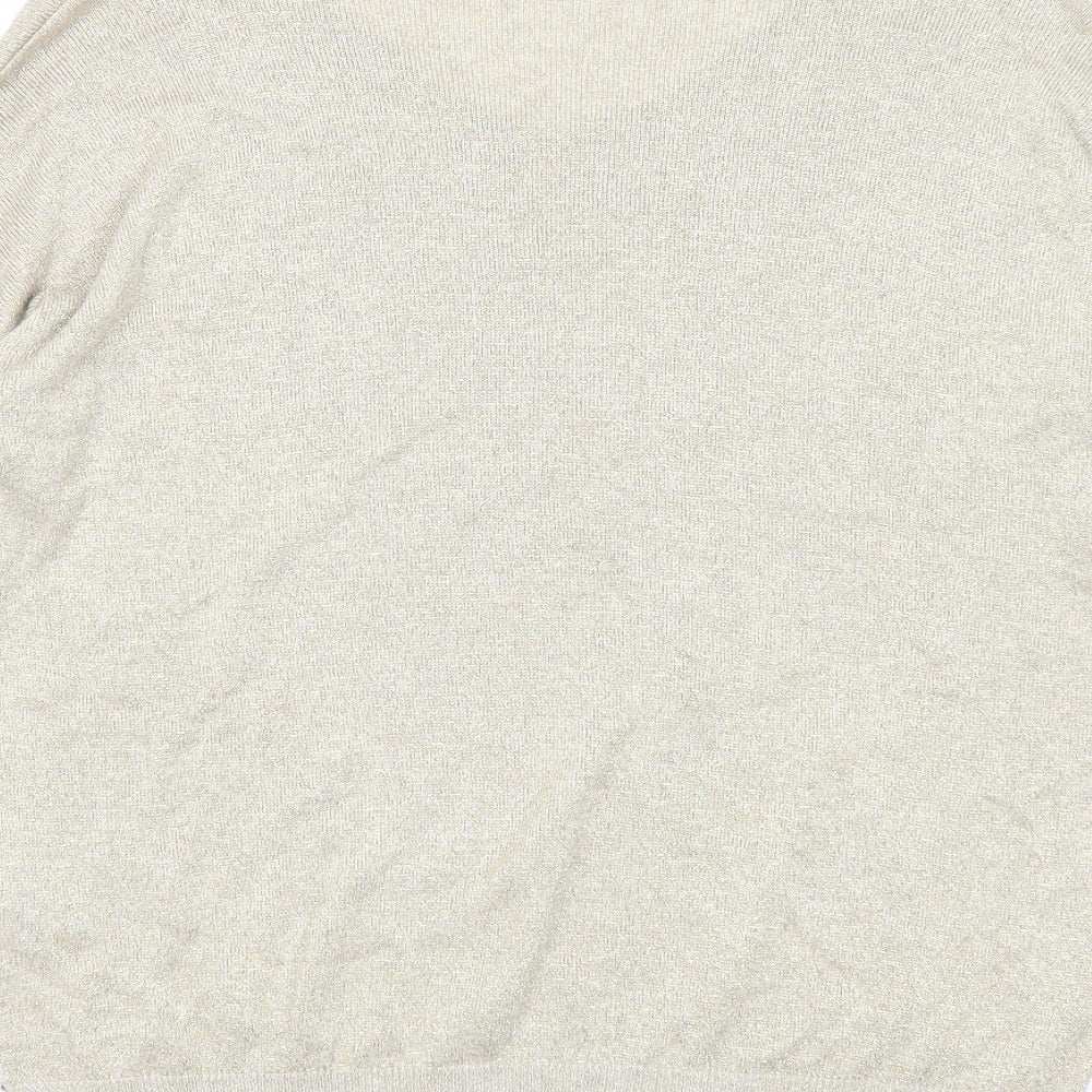 Womens UK Size 10 Pomodoro Gold Pullover Jumper