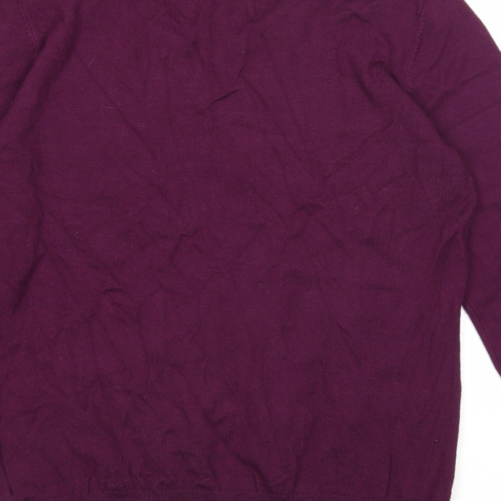 Womens UK Size S Image Purple Pullover Jumper