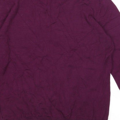 Womens UK Size S Image Purple Pullover Jumper