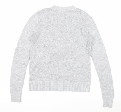 Womens UK Size XS Oasis Grey Pullover Jumper