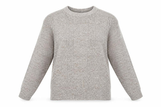 Womens UK Size XL Pure & Natural Brown Pullover Jumper
