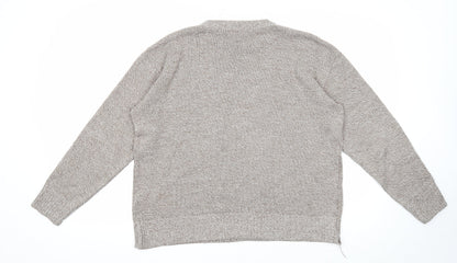 Womens UK Size XL Pure & Natural Brown Pullover Jumper