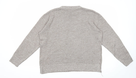 Womens UK Size XL Pure & Natural Brown Pullover Jumper