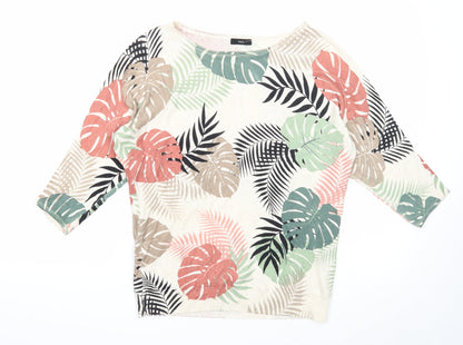 Womens UK Size 10 M&Co Ivory Pullover Jumper