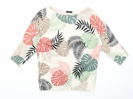 Womens UK Size 10 M&Co Ivory Pullover Jumper