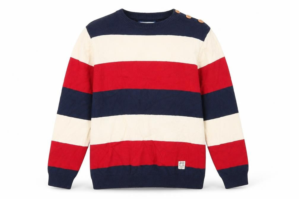Mens UK Size M Crosshatch Multicoloured Pullover Jumper