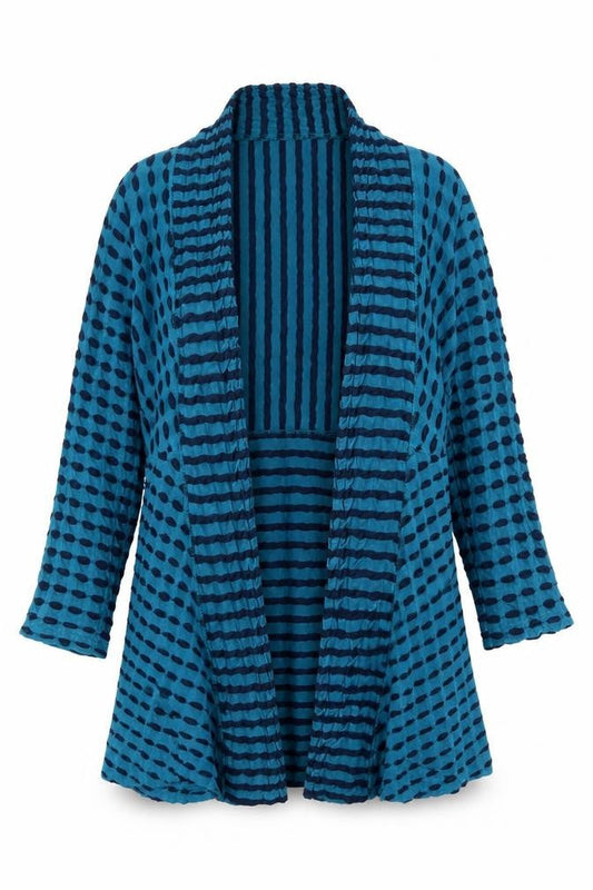 Womens UK Size S Adini Blue Cardigan Jumper