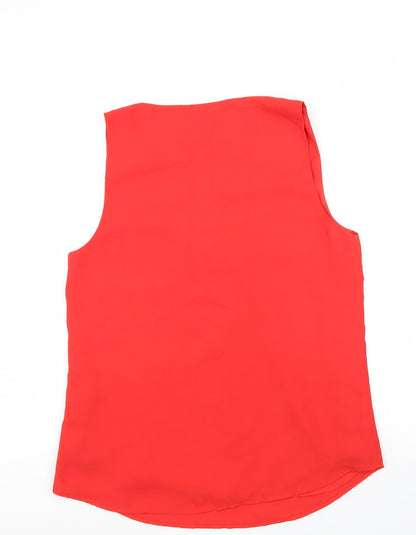 Womens UK Size 10 Oasis Red Basic Tank