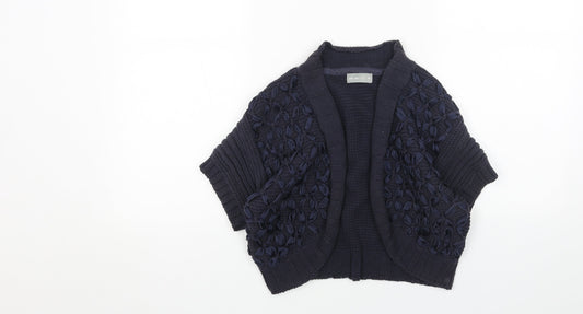 Womens UK Size 14 Per Una Blue Cardigan Jumper