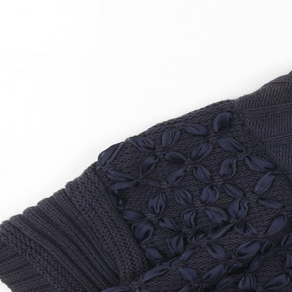 Womens UK Size 14 Per Una Blue Cardigan Jumper