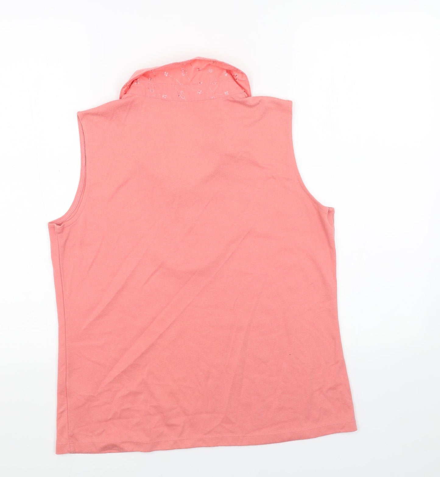 Womens UK Size M BM Pink Basic Tank
