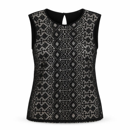 Womens UK Size 14 Preworn Black Basic Tank