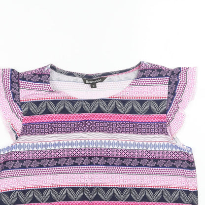 Womens UK Size 12 Bonmarché Pink Basic Tank