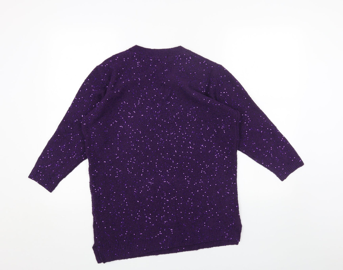 Womens UK Size M ISLE Purple Pullover Jumper