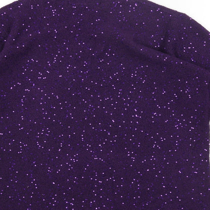 Womens UK Size M ISLE Purple Pullover Jumper