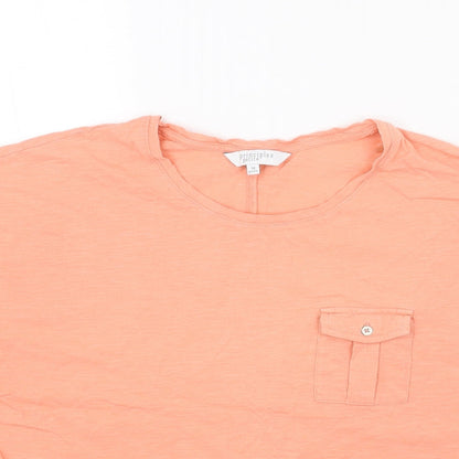 Womens UK Size 14 Principles Pink Basic T-Shirt