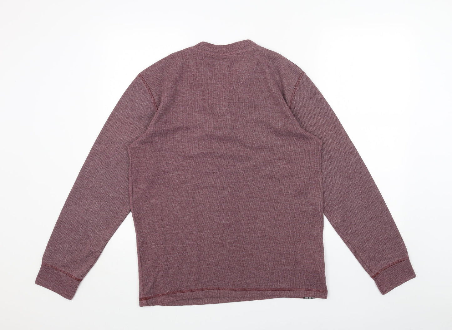 Easy Mens Red V-Neck Cotton Pullover Jumper Size M