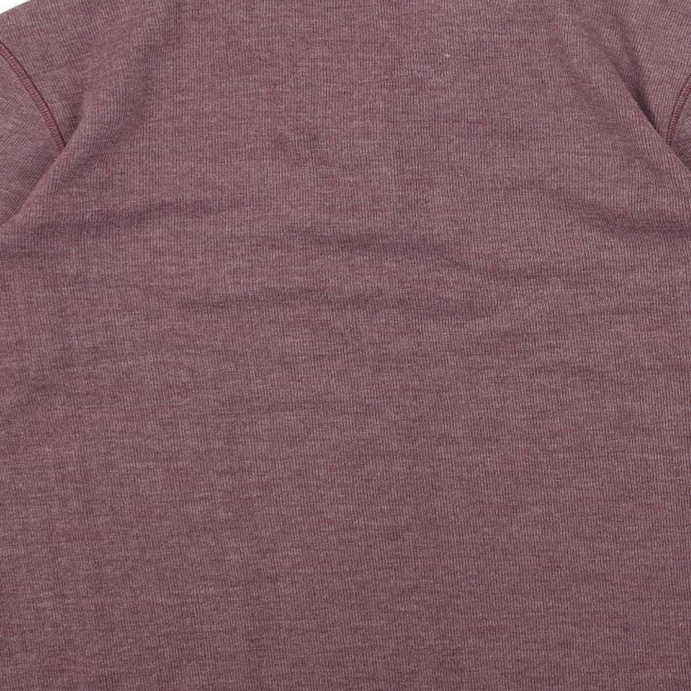 Easy Mens Red V-Neck Cotton Pullover Jumper Size M