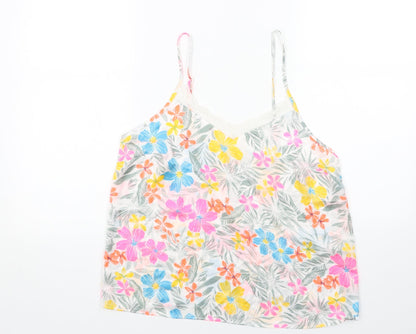 Womens UK Size 10 Preworn Multicoloured Basic Tank