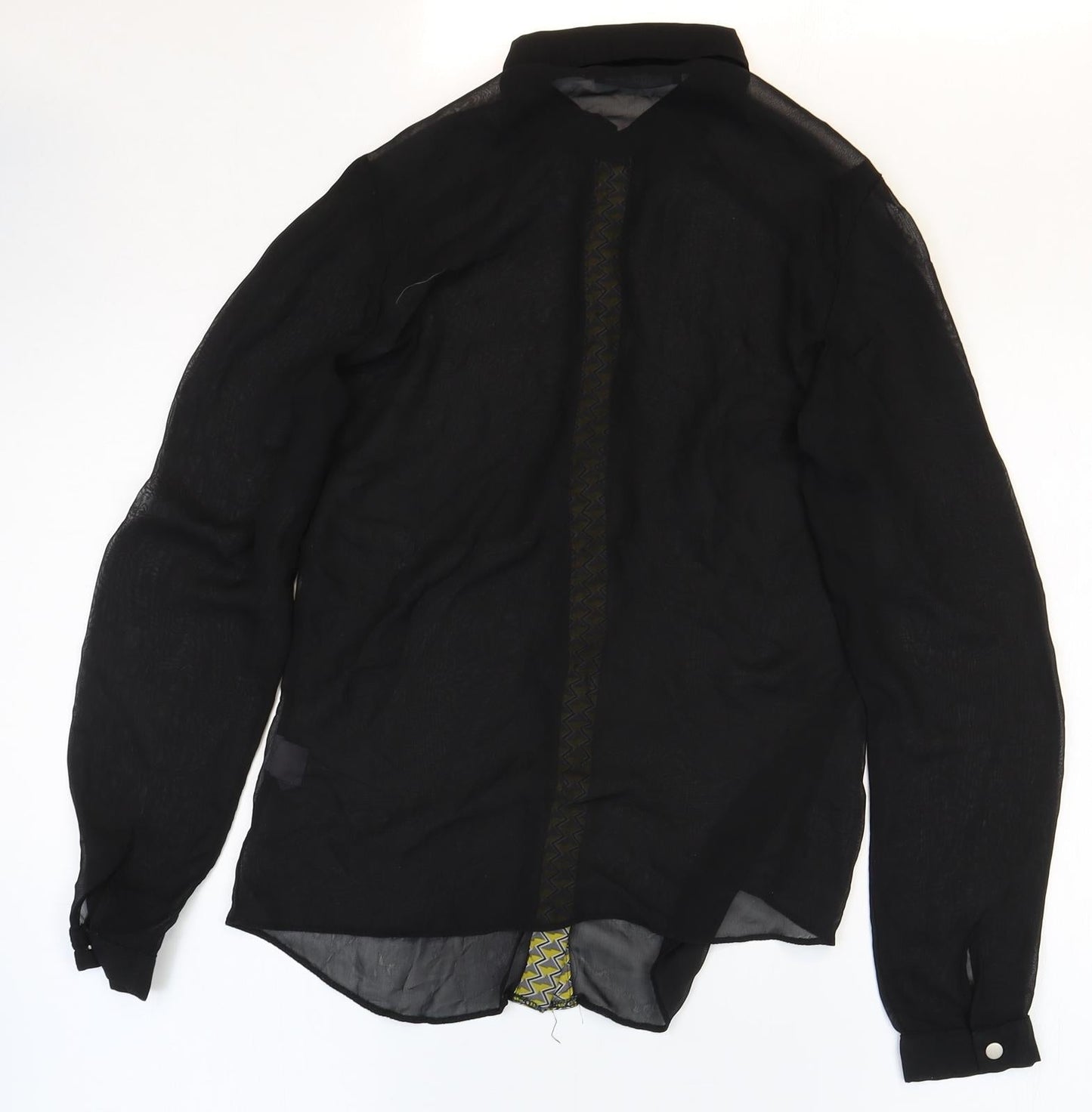 Womens UK Size 10 Atmosphere Black Basic Blouse