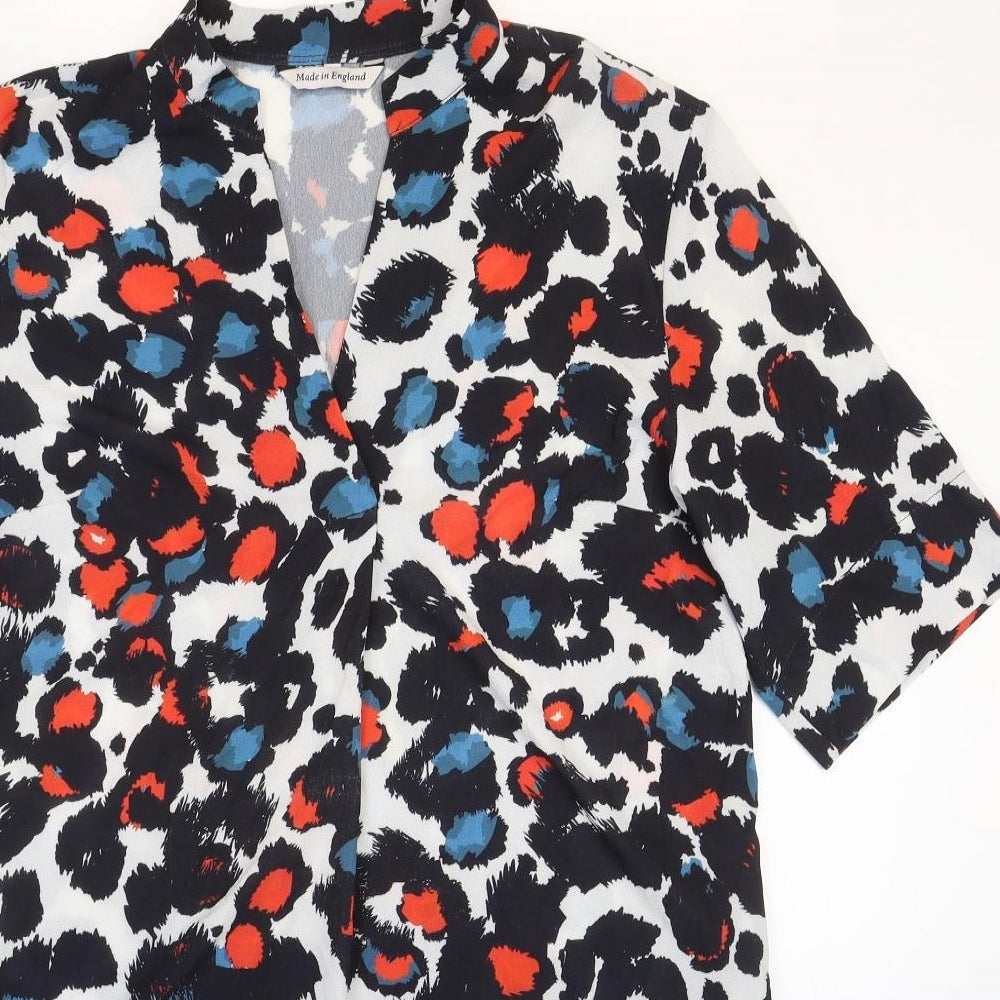 Womens UK Size M Preworn Multicoloured Basic Blouse