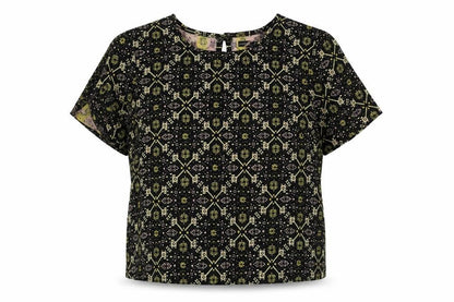 Womens UK Size 14 Atmosphere Black Basic T-Shirt
