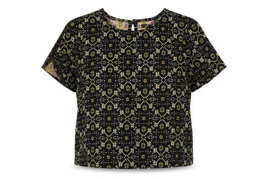 Womens UK Size 14 Atmosphere Black Basic T-Shirt