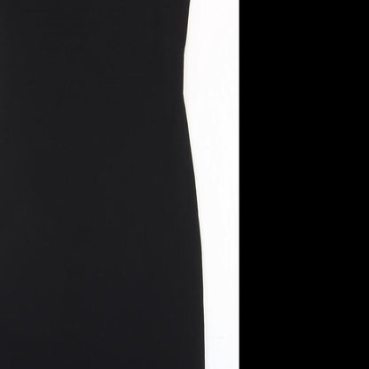 H&M Womens Black Polyester Mini Size XS Square Neck Pullover - Sparkly Straps